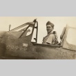 M.J. Herrick in his plane (ddr-njpa-1-573)