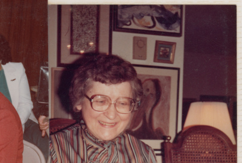 Betty blowing out birthday candles (ddr-densho-462-251)