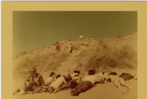 Group on beach (ddr-densho-426-177)