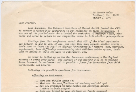 Open letter on Nisei Retirement (ddr-densho-523-720)