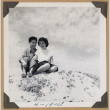 The Kikawas pose on a sand dune (ddr-densho-542-342)