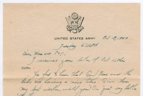 Letter from Tadashi Ishida to Mr. & Mrs. Y Ishida (ddr-densho-535-42)