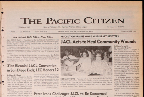 Pacific Citizen, Vol. 110, No. 25 (June 29, 1990) (ddr-pc-62-25)