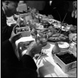 Table with various food and drink (ddr-densho-426-1694)