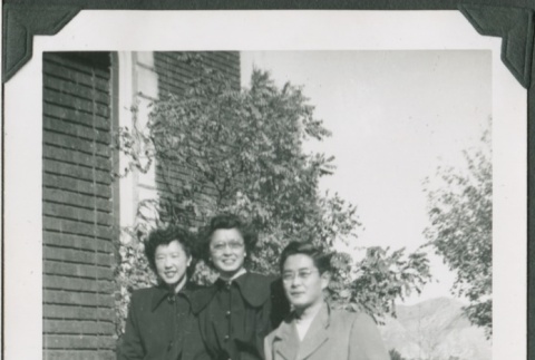 Hisa Kano, Shigeko Kawashima, and Kim Kawashima (ddr-densho-328-216)