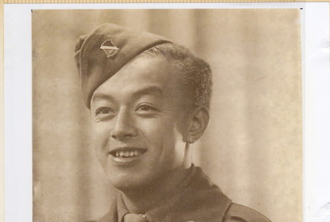 Portrait of man in uniform (ddr-densho-466-597)