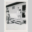 Students say goodbye to their teacher (ddr-densho-37-2127)
