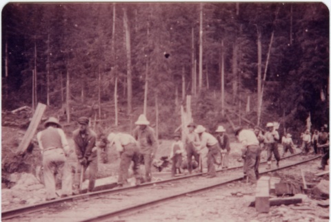 Men working on a railroad (ddr-densho-353-43)