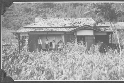 Nakashima family outside their home in Japan (ddr-densho-443-31)