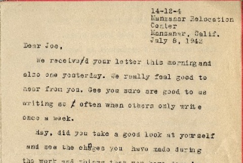 Letter to a Nisei man from his sister (ddr-densho-153-65)