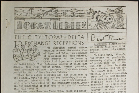 Topaz Times Vol. I No. 4 (October 30, 1942) (ddr-densho-142-14)