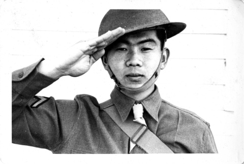 Toshikuni Taenaka in US Army uniform (ddr-csujad-25-122)
