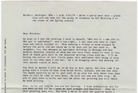 Letter to Frances Haglund from Bernice Samuelson (ddr-densho-275-68)