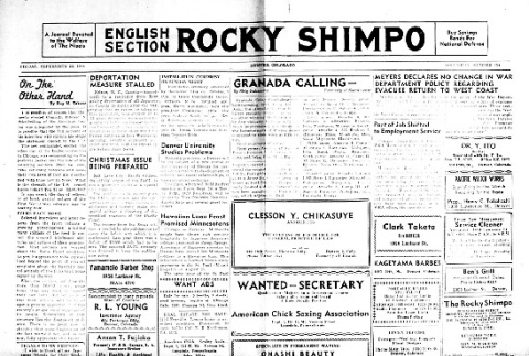 Rocky Shimpo Vol. 11, No. 114 (September 22, 1944) (ddr-densho-148-47)