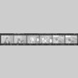 Negative film strip for Farewell to Manzanar scene stills (ddr-densho-317-222)