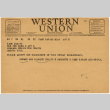 Western Union Telegram to Kan  Domoto from Howard and Stanley Uno (ddr-densho-329-652)