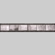 Negative film strip for Farewell to Manzanar scene stills (ddr-densho-317-102)