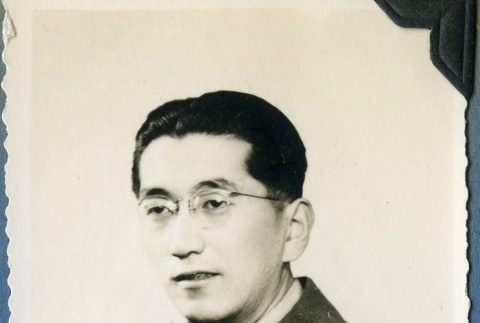 Military portrait of Makoto Amano (ddr-densho-22-59)