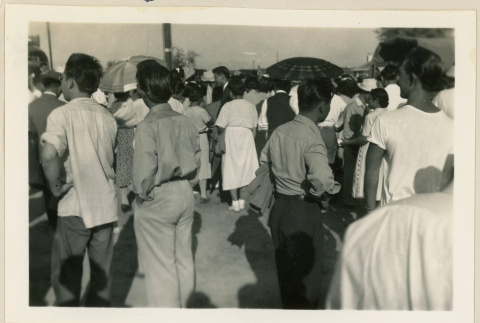 Crowd for departure (ddr-densho-37-878)