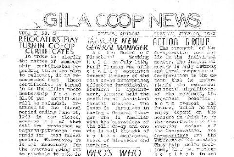 Gila Co-op News, Vol. I No. 5 (July 20, 1943) (ddr-densho-141-127)