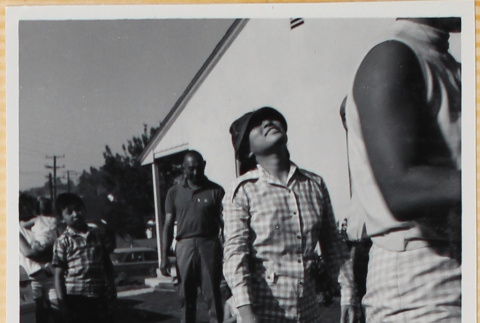 Group standing in driveway (ddr-densho-522-94)