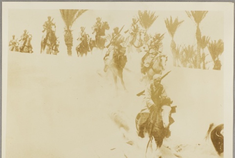 Syrian cavalrymen charging down a sand dune (ddr-njpa-13-1483)