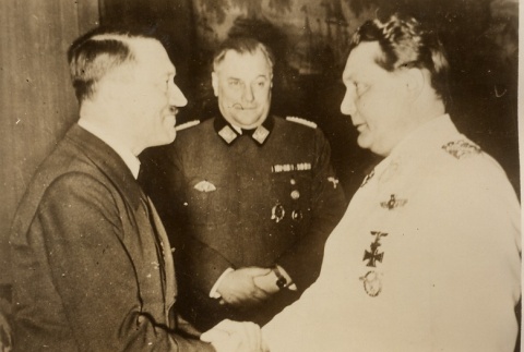 Adolf Hitler shaking hands with Hermann Goering (ddr-njpa-1-656)