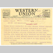 Telegram from Vaughn B Ferguson to Harry B. Wells, August 25, 1942 (ddr-csujad-48-50)
