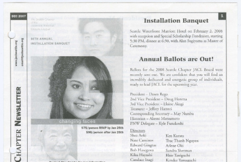 Seattle Chapter, JACL Reporter, Vol. 44, No. 12, December 2007 (ddr-sjacl-1-580)
