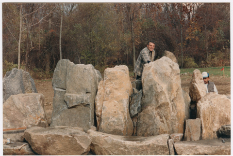 Rock feature under construction (ddr-densho-377-2397)