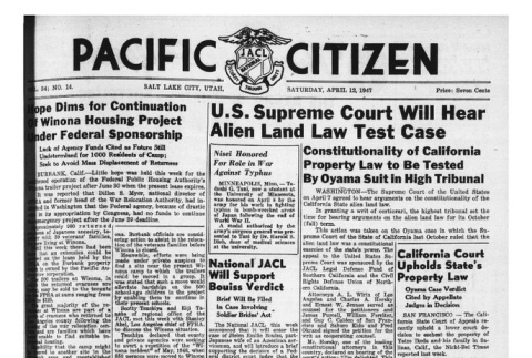 The Pacific Citizen, Vol. 24 No. 14 (April 12, 1947) (ddr-pc-19-15)