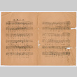 Document and music sheet (ddr-densho-501-301)