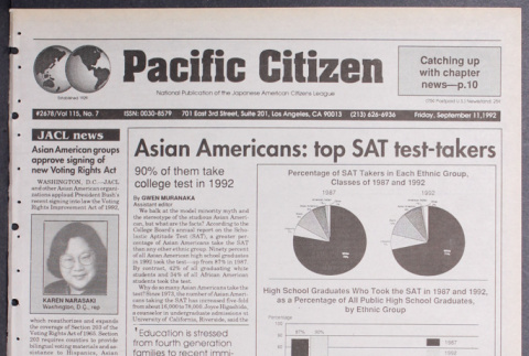 Pacific Citizen, Vol. 115, No. 7 (September 11, 1992) (ddr-pc-64-32)
