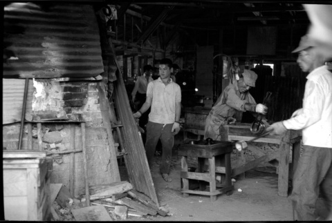 Men working in glass studio (ddr-densho-426-2419)