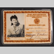 War Department ID for Mitsuye Takemiya (ddr-densho-550-72)