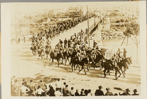 Italian cavalrymen riding through a town (ddr-njpa-13-792)