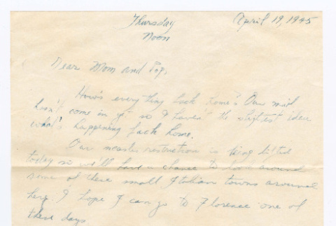Letter from Tadashi Ishida to Mr. & Mrs. Y Ishida (ddr-densho-535-173)