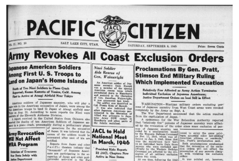 The Pacific Citizen, Vol. 21 No. 10 (September 8, 1945) (ddr-pc-17-36)