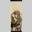 Chester Rowell wearing leis (ddr-njpa-1-1570)