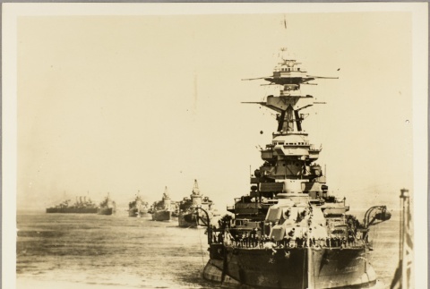 British navy ships traveling in formation (ddr-njpa-13-601)