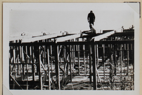 Framing work on a building (ddr-densho-433-691)