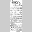 5 Japanese Will Talk on Citizenship (April 23, 1933) (ddr-densho-56-439)