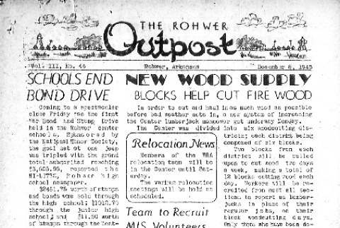 Rohwer Outpost Vol. III No. 46 (December 8, 1943) (ddr-densho-143-123)