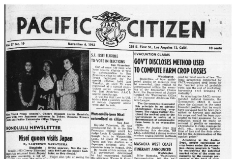 The Pacific Citizen, Vol. 37 No. 19 (November 6, 1953) (ddr-pc-25-45)