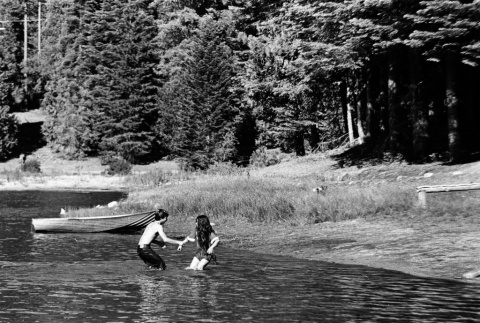Campers in the lake (ddr-densho-336-564)
