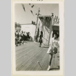 Majorette performs at a convention (ddr-densho-37-1125)