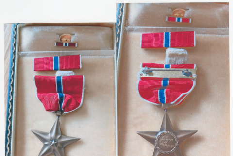 Bronze Star in case (ddr-densho-539-122)