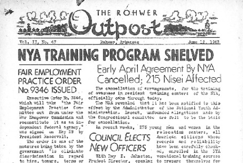 Rohwer Outpost Vol. II No. 47 (June 12, 1943) (ddr-densho-143-69)