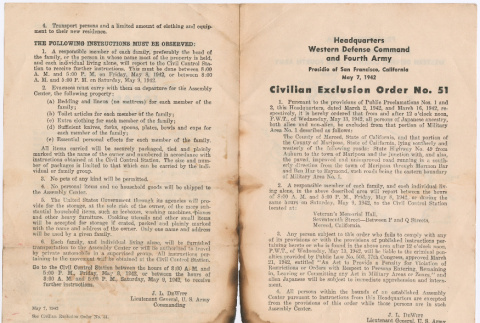 Civilian Exclusion Order No. 51 (ddr-densho-329-1047)