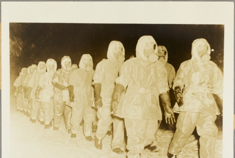 Men wearing gas masks and chemical suits (ddr-njpa-13-1107)
